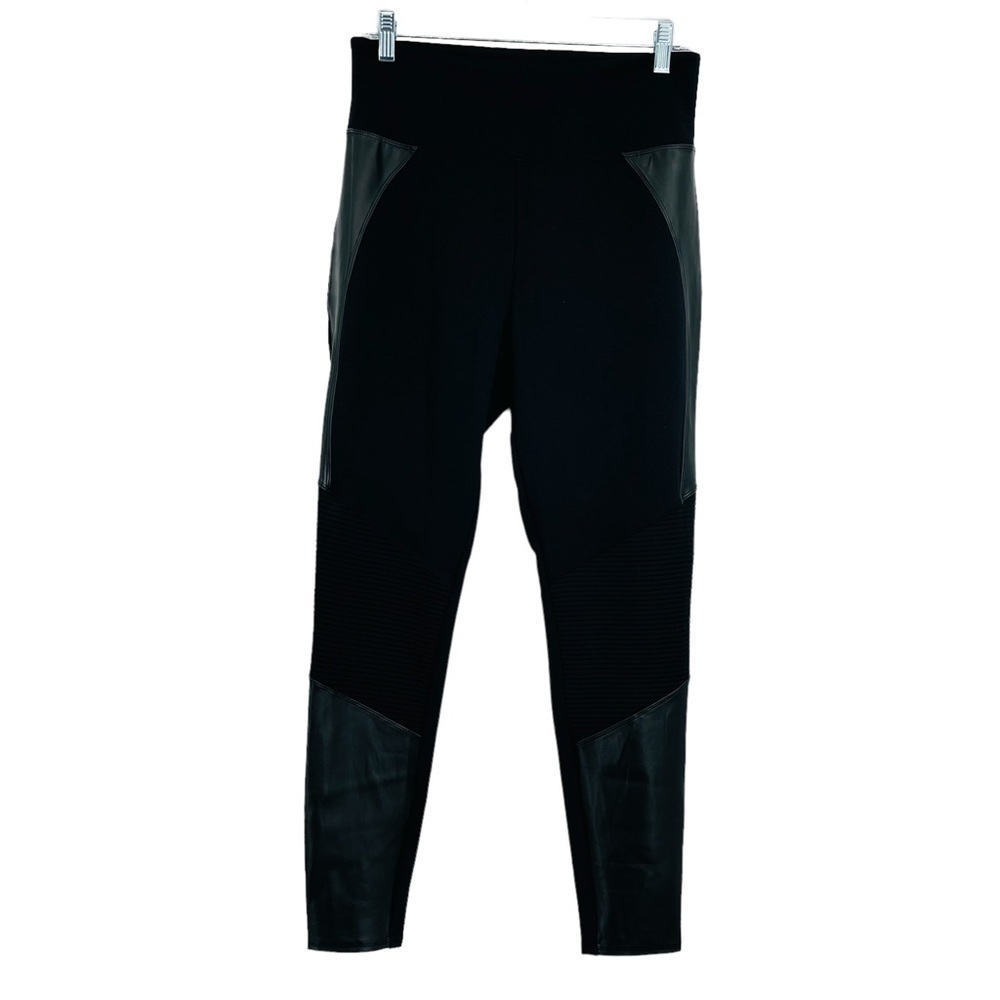 Assets by Spanx motto shaping leggings high rise‎ black vegan size XL